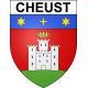 Cheust Sticker wappen, gelsenkirchen, augsburg, klebender aufkleber
