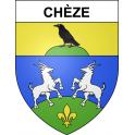 Pegatinas escudo de armas de Chèze adhesivo de la etiqueta engomada