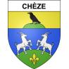 Pegatinas escudo de armas de Chèze adhesivo de la etiqueta engomada