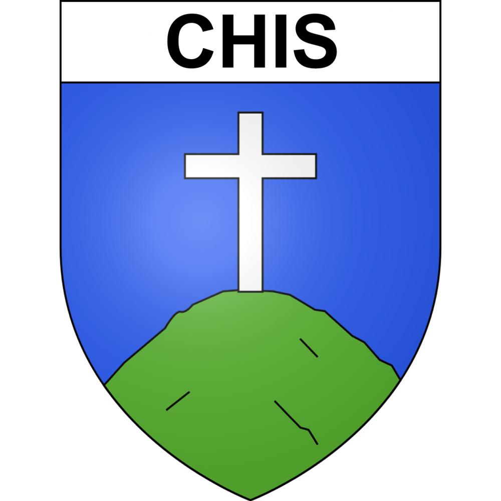 Pegatinas escudo de armas de Chis adhesivo de la etiqueta engomada