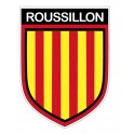 Stickers blason Roussillon autocollant adhésif
