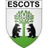 Pegatinas escudo de armas de Escots adhesivo de la etiqueta engomada