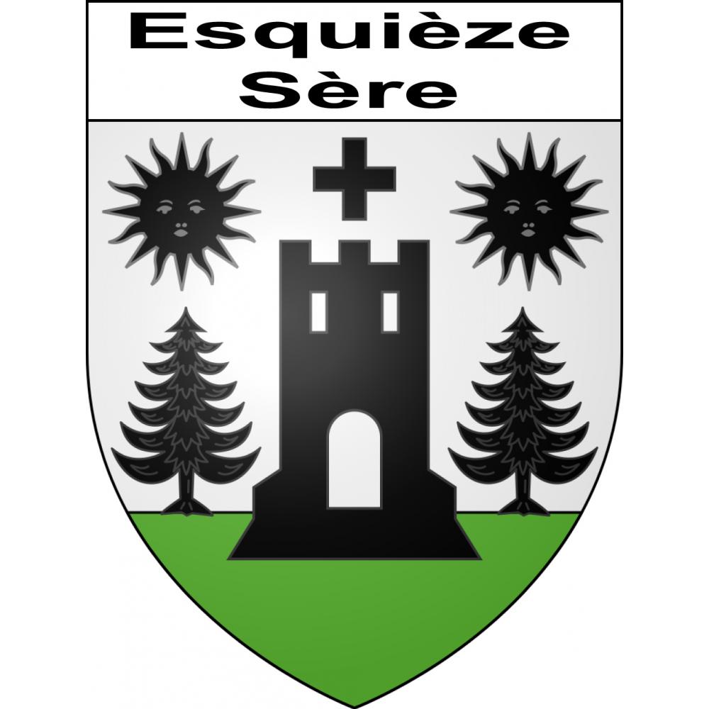 Adesivi stemma Esquièze-Sère adesivo