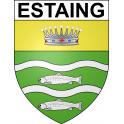 Pegatinas escudo de armas de Estaing adhesivo de la etiqueta engomada