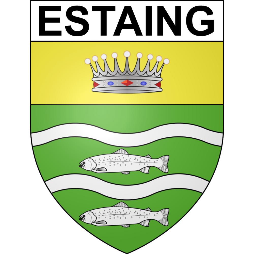 Estaing Sticker wappen, gelsenkirchen, augsburg, klebender aufkleber