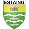 Estaing Sticker wappen, gelsenkirchen, augsburg, klebender aufkleber