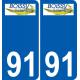 91 Boissy-sous-Saint-Yon blason autocollant plaque stickers ville