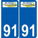 91 Boissy-sous-Saint-Yon blason autocollant plaque stickers ville