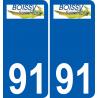 91 Boissy-sous-Saint-Yon blason autocollant plaque stickers ville