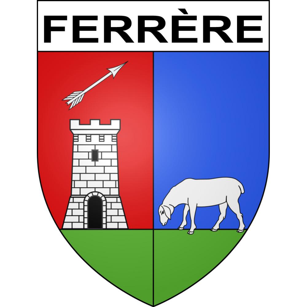Ferrère 65 ville sticker blason écusson autocollant adhésif