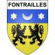 Fontrailles Sticker wappen, gelsenkirchen, augsburg, klebender aufkleber