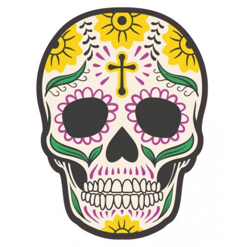 Autocollant Tête de mort muerta 12 skull stickers adhesif