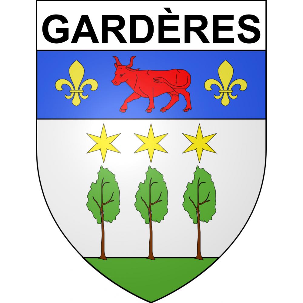 Gardères 65 ville sticker blason écusson autocollant adhésif