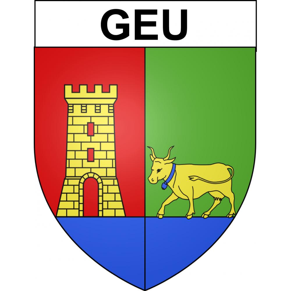 Pegatinas escudo de armas de Geu adhesivo de la etiqueta engomada