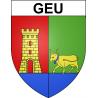 Geu Sticker wappen, gelsenkirchen, augsburg, klebender aufkleber
