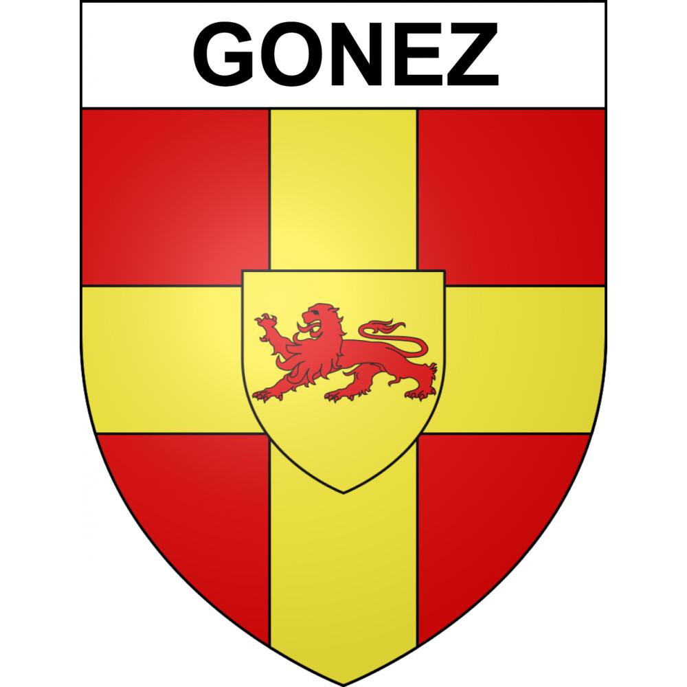 Gonez 65 ville sticker blason écusson autocollant adhésif