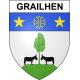 Pegatinas escudo de armas de Grailhen adhesivo de la etiqueta engomada