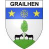Grailhen 65 ville sticker blason écusson autocollant adhésif