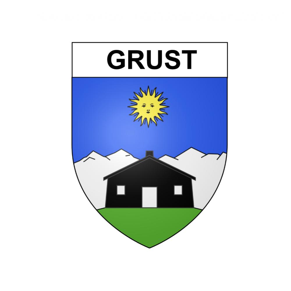 Grust 65 ville sticker blason écusson autocollant adhésif