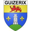 Stickers coat of arms Guizerix adhesive sticker