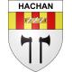 Hachan 65 ville sticker blason écusson autocollant adhésif