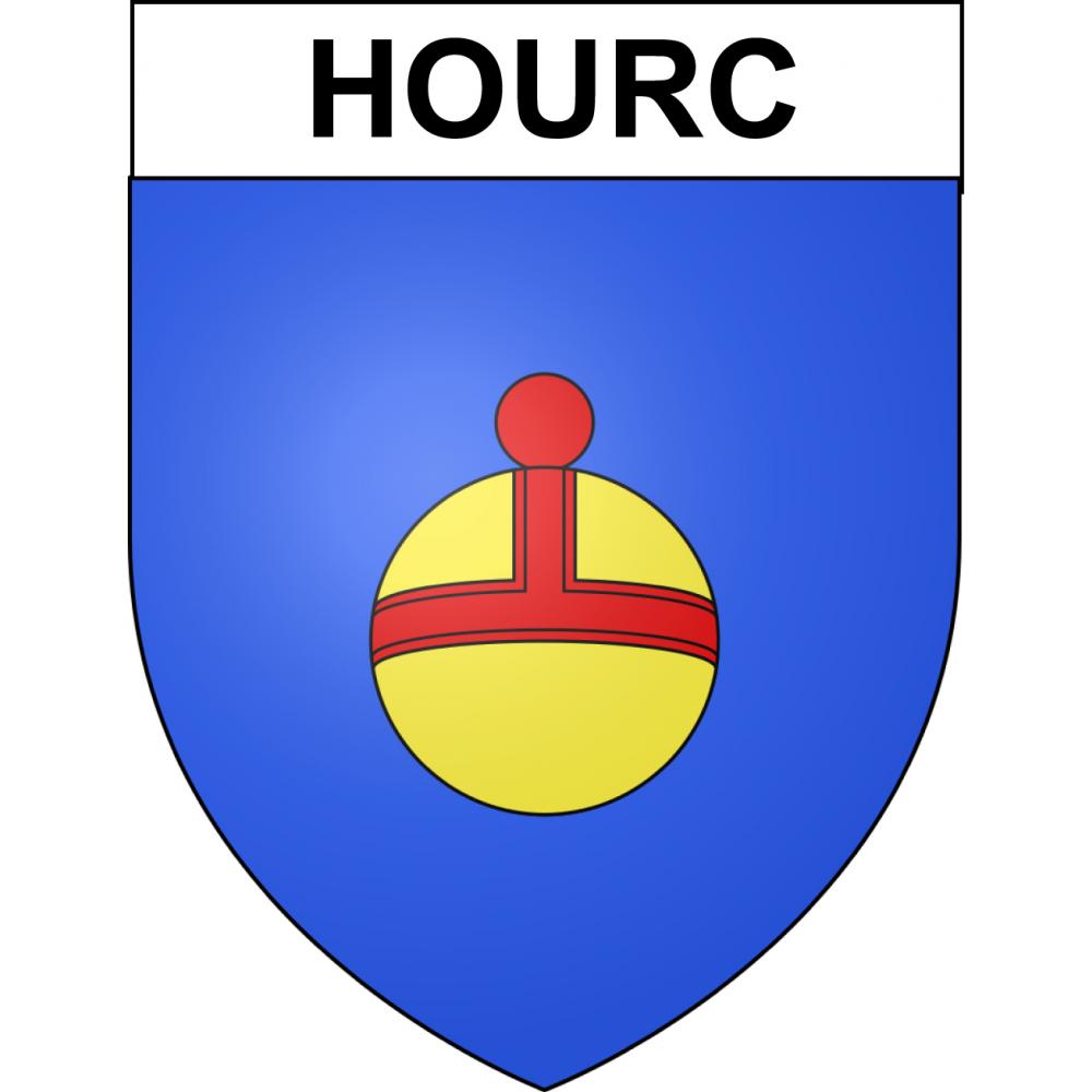 Pegatinas escudo de armas de Hourc adhesivo de la etiqueta engomada
