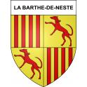 La Barthe-de-Neste 65 ville sticker blason écusson autocollant adhésif