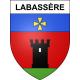 Labassère 65 ville sticker blason écusson autocollant adhésif