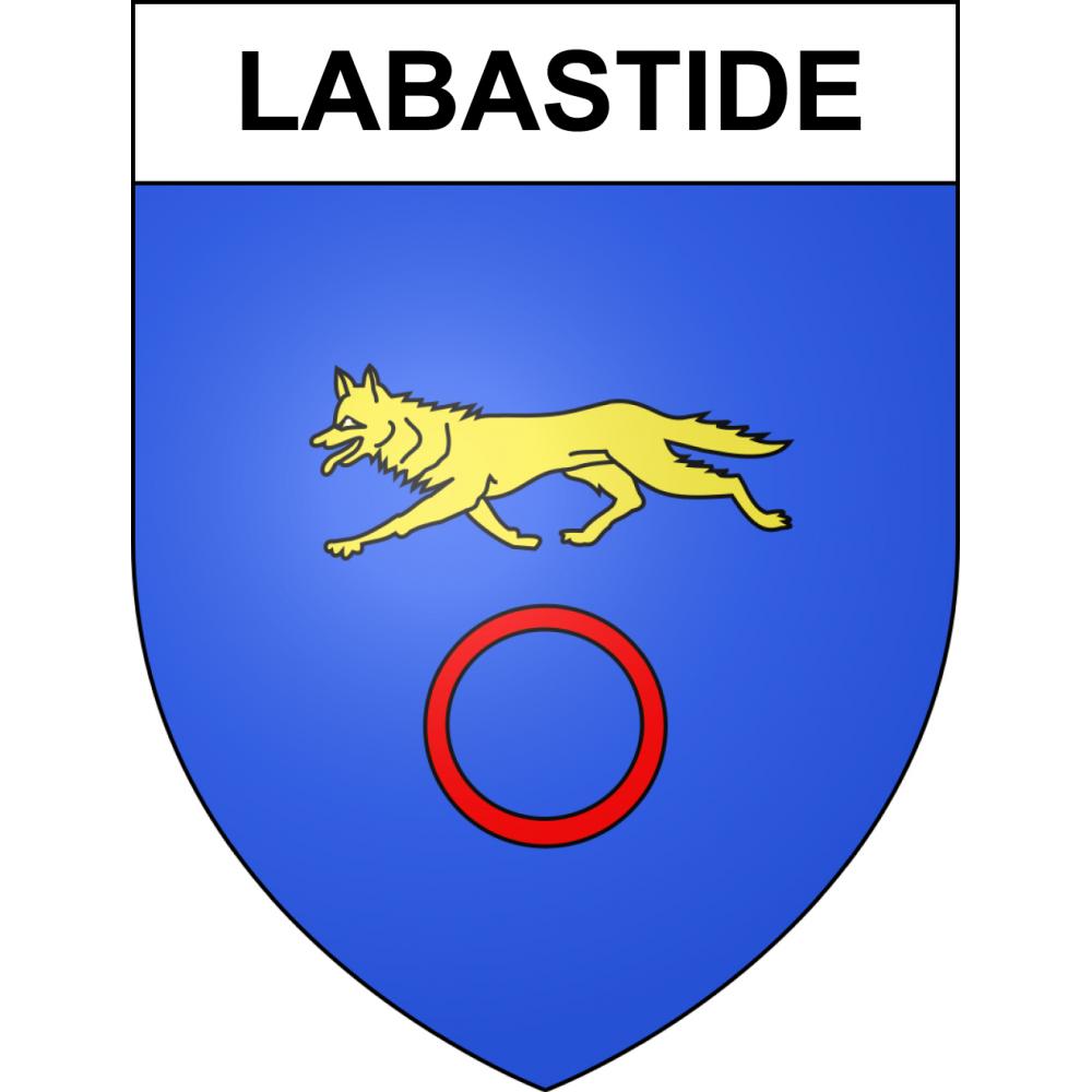 Pegatinas escudo de armas de Labastide adhesivo de la etiqueta engomada