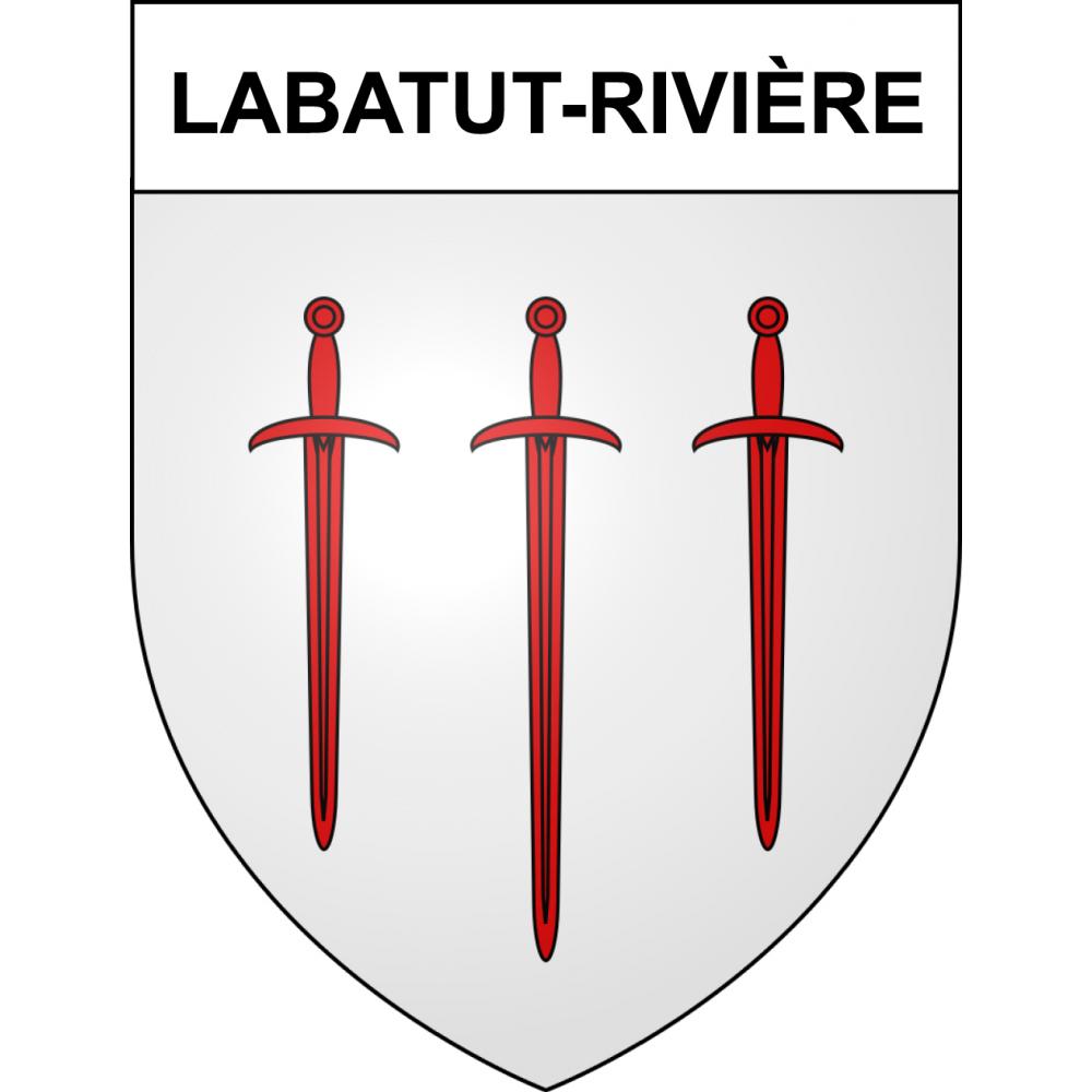 Labatut-Rivière 65 ville sticker blason écusson autocollant adhésif