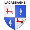 Stickers coat of arms Lacassagne adhesive sticker