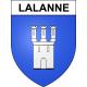 Pegatinas escudo de armas de Lalanne adhesivo de la etiqueta engomada