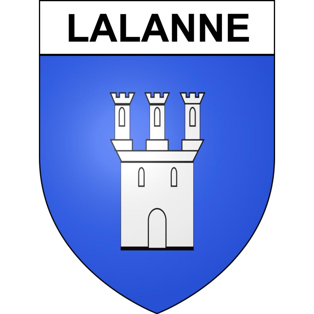 Stickers coat of arms Lalanne adhesive sticker