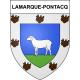 Lamarque-Pontacq 65 ville sticker blason écusson autocollant adhésif