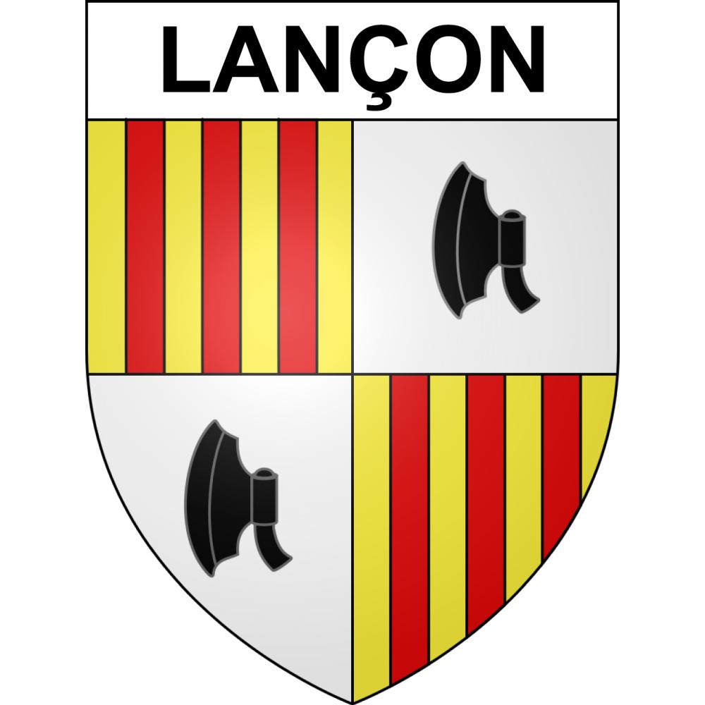 Stickers coat of arms Lançon adhesive sticker