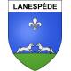 Stickers coat of arms Lanespède adhesive sticker