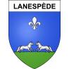 Stickers coat of arms Lanespède adhesive sticker