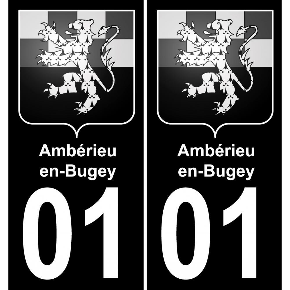 01 Ambérieu-en-Bugey adesivo piastra di registrazione city