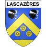 Stickers coat of arms Lascazères adhesive sticker