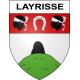 Pegatinas escudo de armas de Layrisse adhesivo de la etiqueta engomada