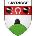 Layrisse 65 ville sticker blason écusson autocollant adhésif