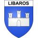 Pegatinas escudo de armas de Libaros adhesivo de la etiqueta engomada