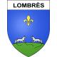 Pegatinas escudo de armas de Lombrès adhesivo de la etiqueta engomada