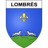Pegatinas escudo de armas de Lombrès adhesivo de la etiqueta engomada