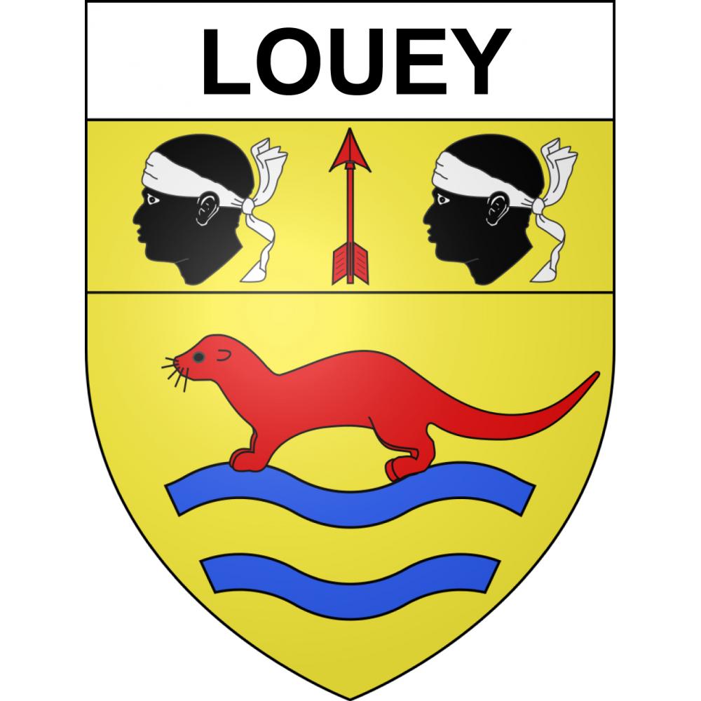 Stickers coat of arms Louey adhesive sticker