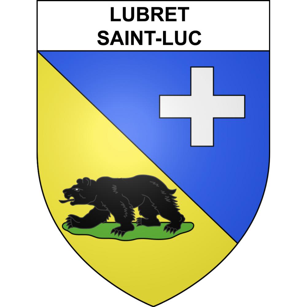 Lubret-Saint-Luc 65 ville sticker blason écusson autocollant adhésif