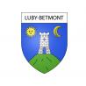 Pegatinas escudo de armas de Luby-Betmont adhesivo de la etiqueta engomada