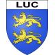 Pegatinas escudo de armas de Luc adhesivo de la etiqueta engomada
