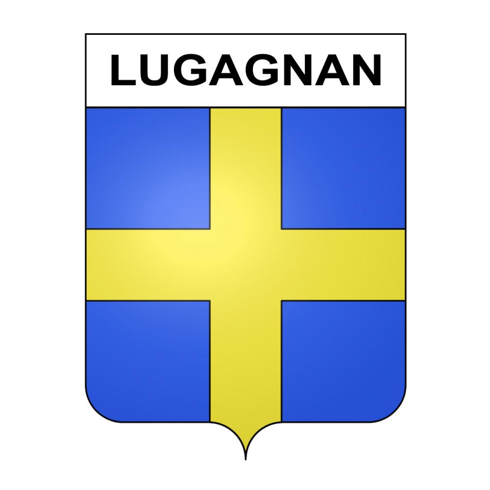 Lugagnan 65 ville sticker blason écusson autocollant adhésif
