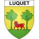 Pegatinas escudo de armas de Luquet adhesivo de la etiqueta engomada